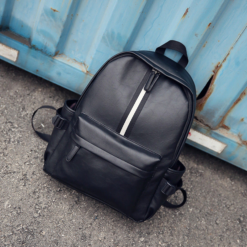 Men and women pu leather backpack