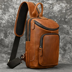 Men's Retro Horse Skin Shoulder Bag