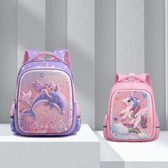 Decompression Waterproof Good-looking Mermaid Children Backpack