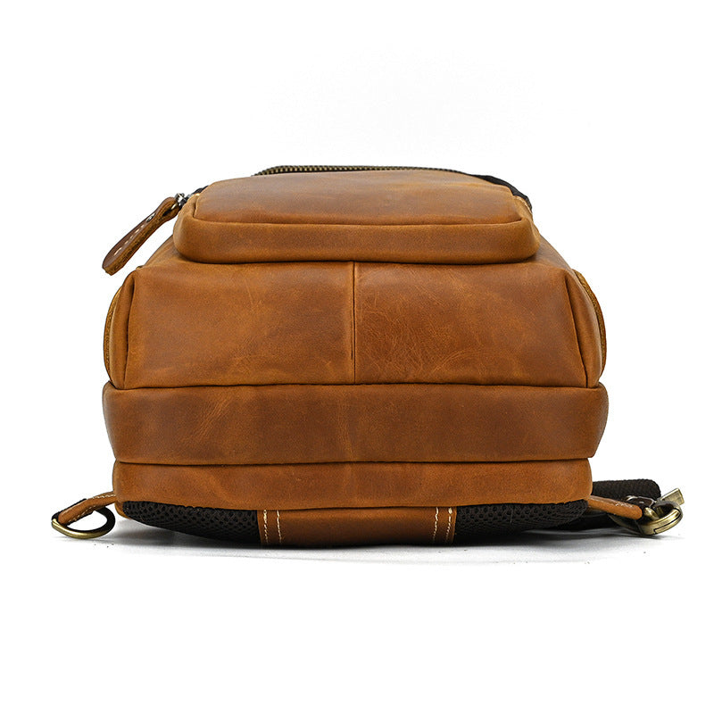 Men's Retro Horse Skin Shoulder Bag