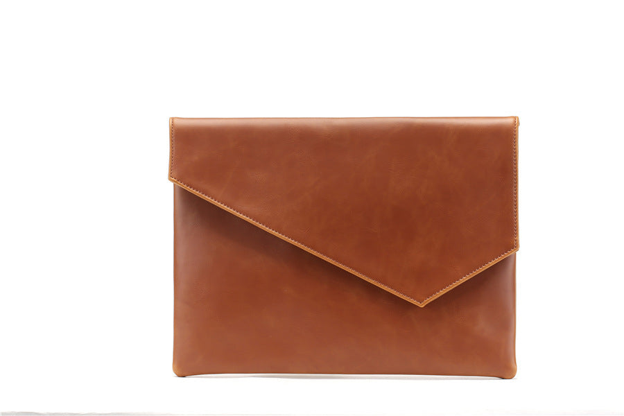 Leather Upgraded Men's Style Business Casual Fashion Hand-held Envelope File Bag